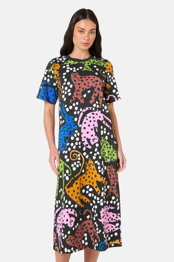 Gorman NZ - Right Meow Tee Dress - print
