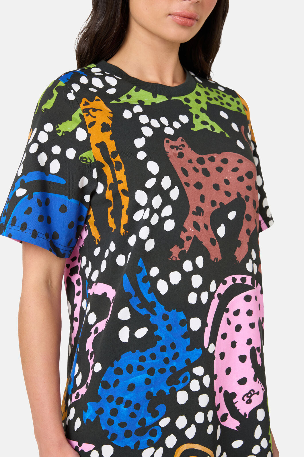 Gorman NZ - Right Meow Tee Dress - print