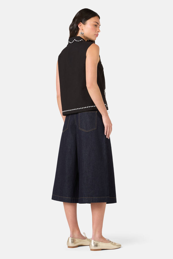 Gorman NZ - Right Meow Embroidered Shirt - black