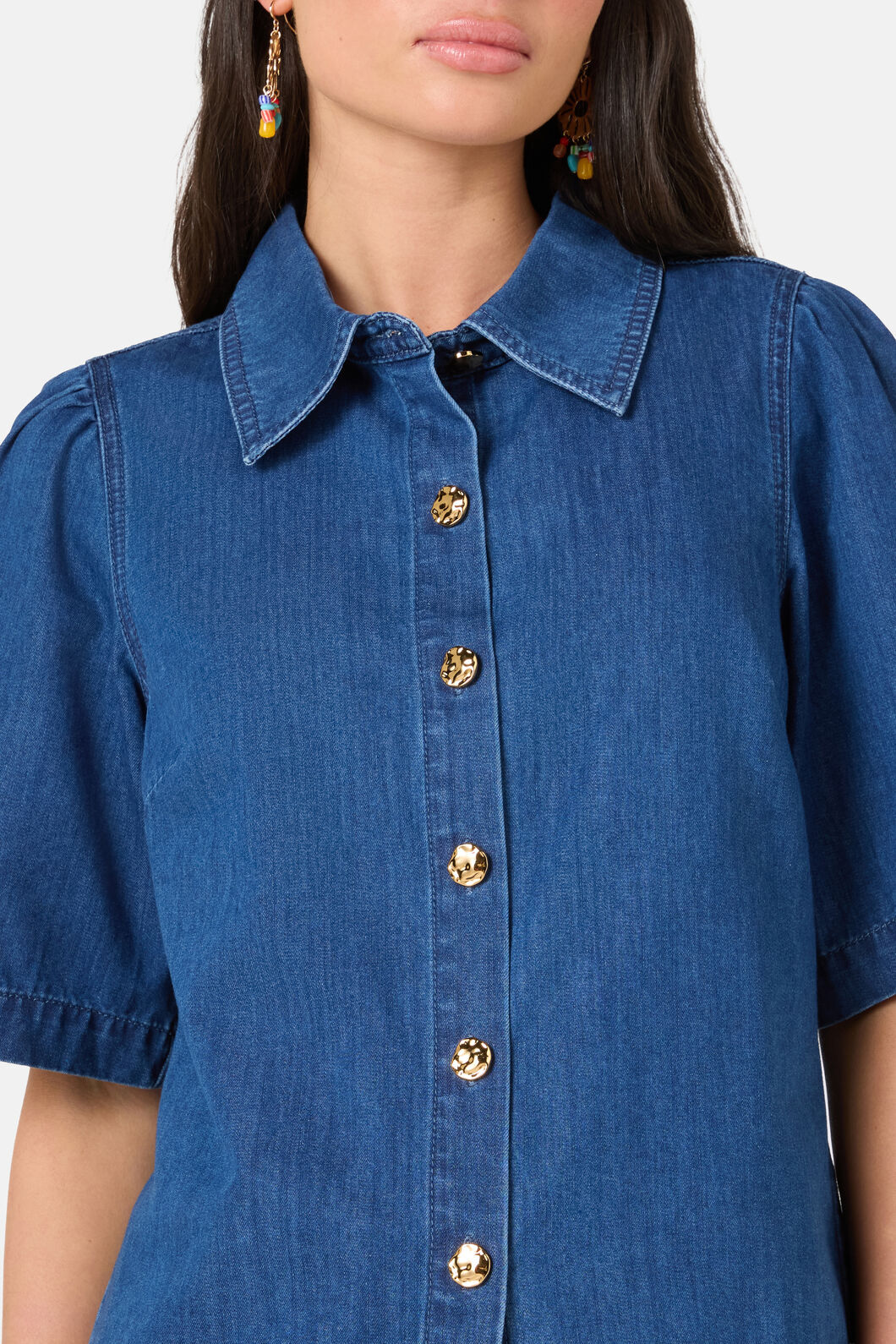 Gorman NZ - Unwind Denim Shirt - mid-blue