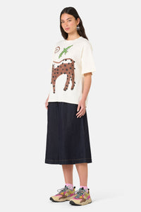 Gorman NZ - Right Meow Placement Oversized Tee - print