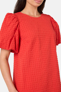 Gorman NZ - Soren Cotton Smock Dress - mandarin