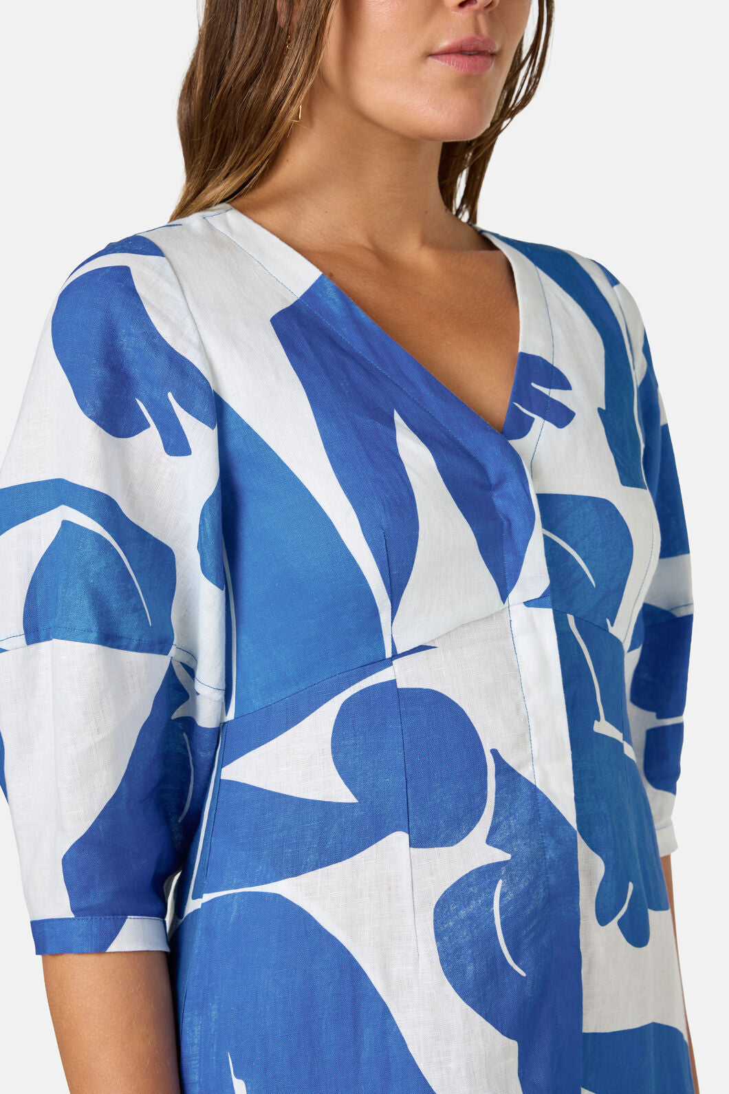 Gorman NZ - Blue Nude Linen Dress - print