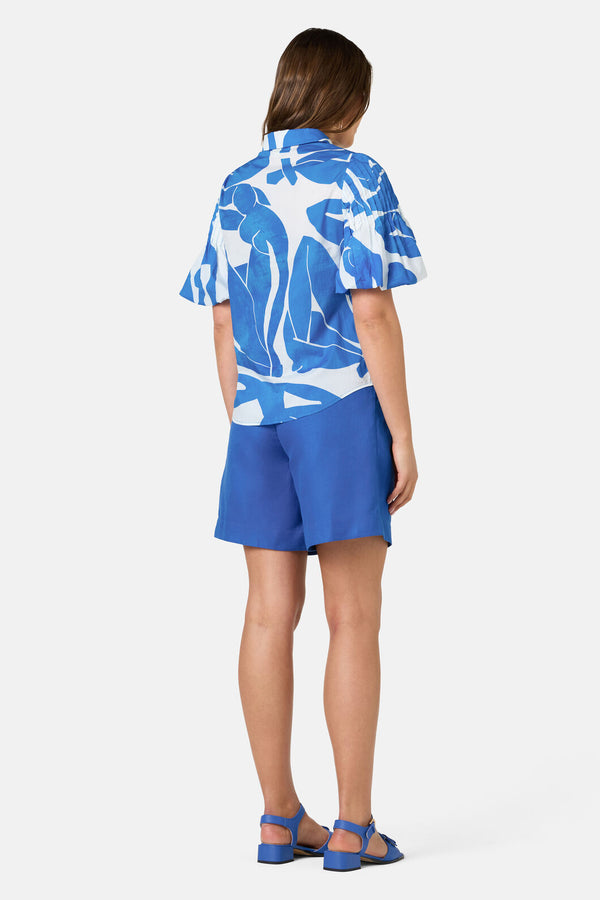 Gorman NZ - Blue Nude Cotton Shirt - print