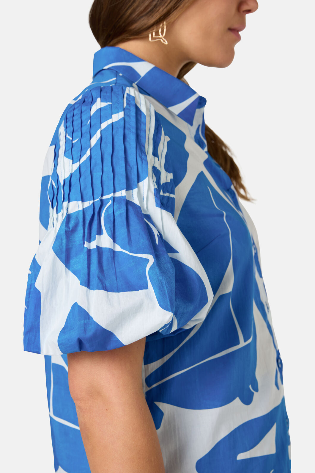 Gorman NZ - Blue Nude Cotton Shirt - print