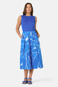 Gorman NZ - Blue Nude Cotton Skort - print