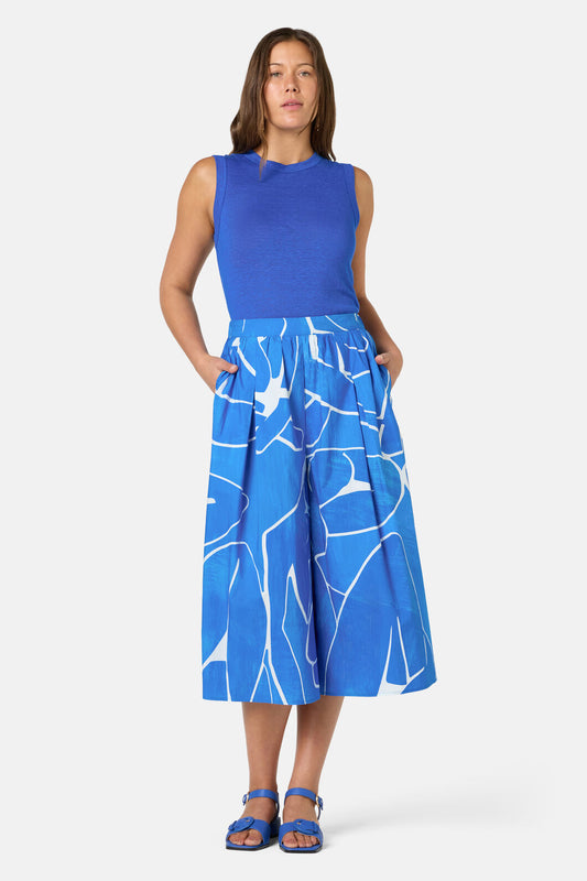 Gorman NZ - Blue Nude Cotton Skort - print
