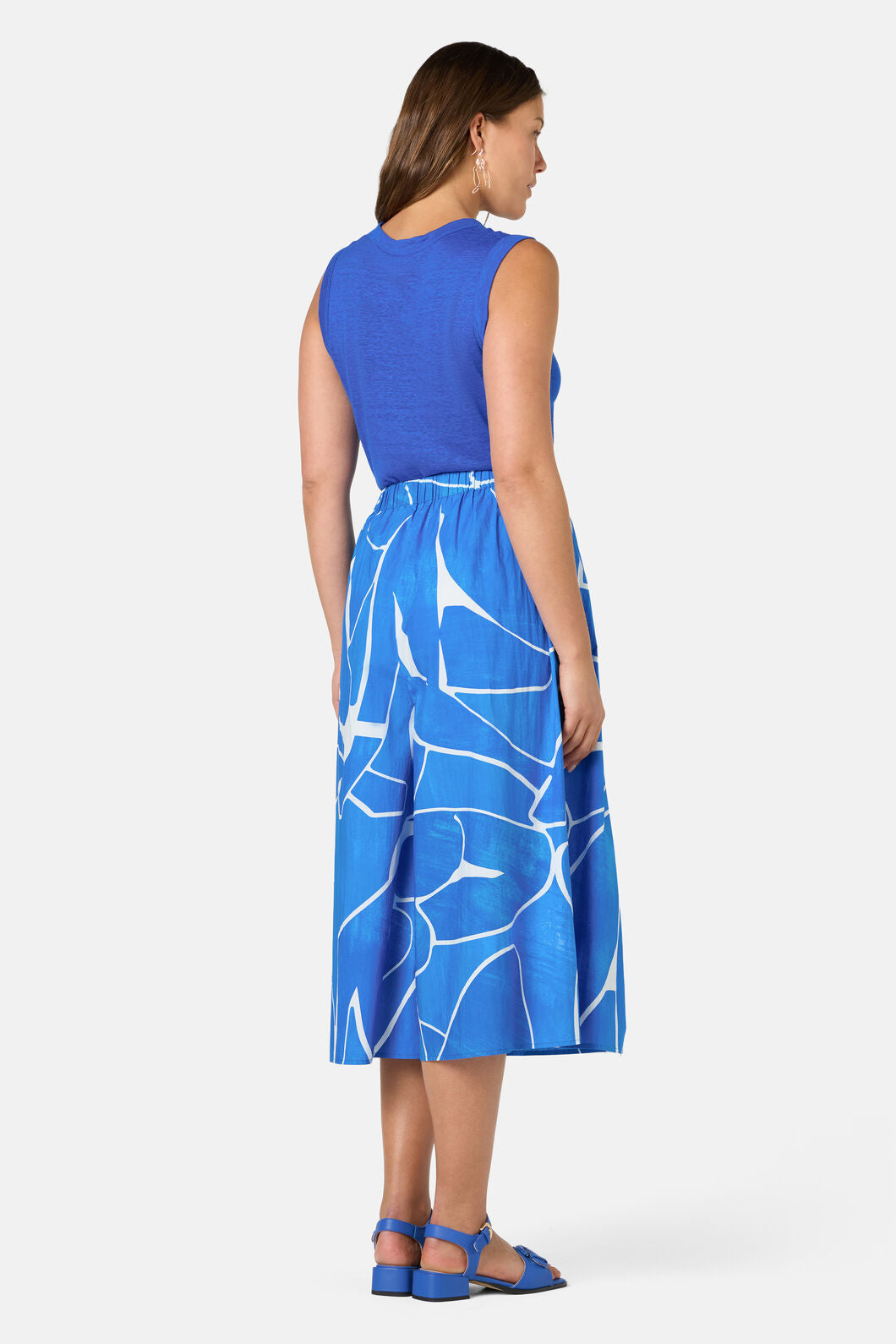 Gorman NZ - Blue Nude Cotton Skort - print