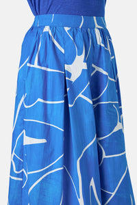 Gorman NZ - Blue Nude Cotton Skort - print