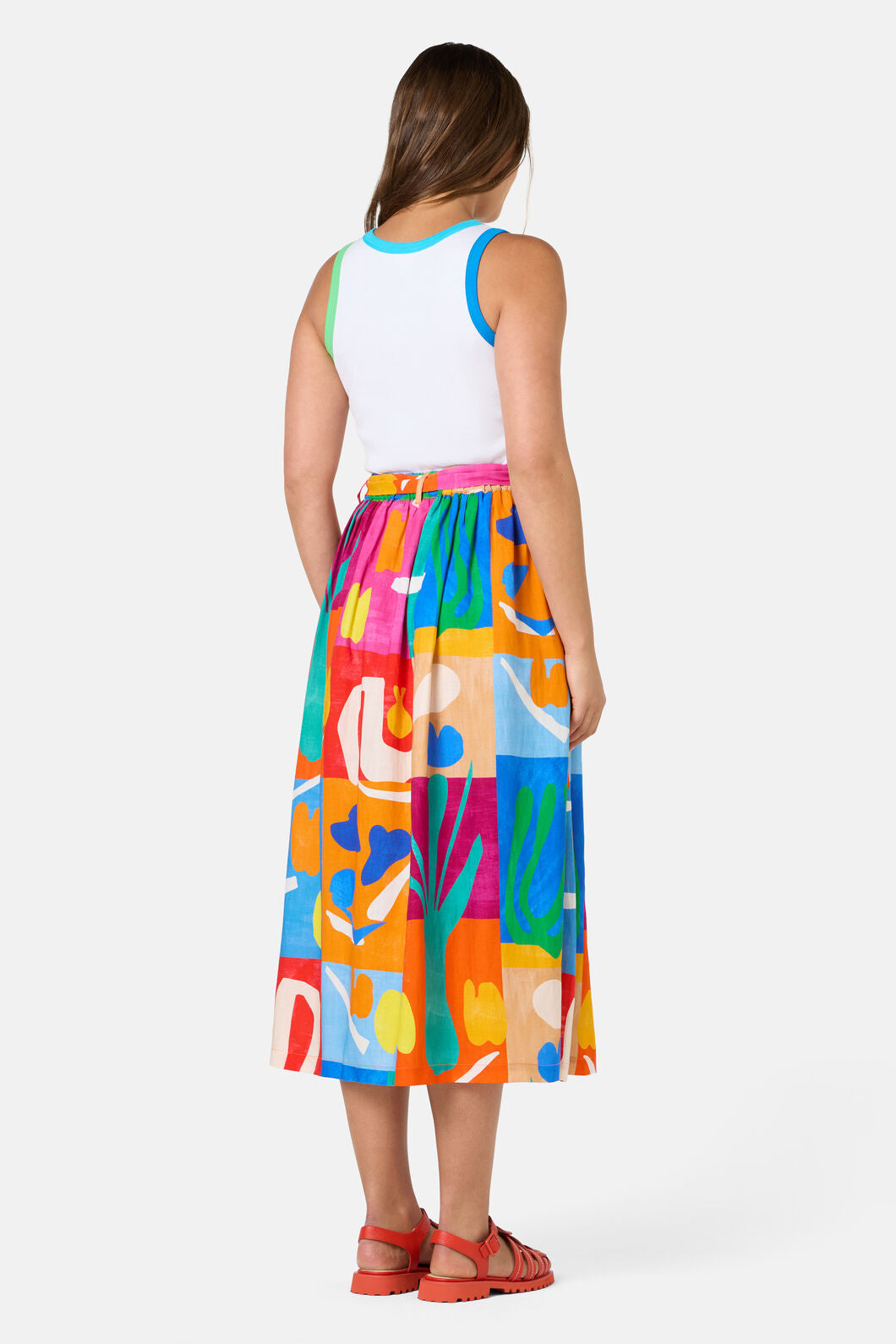 Gorman NZ - Farmers Market Midi Skirt - print