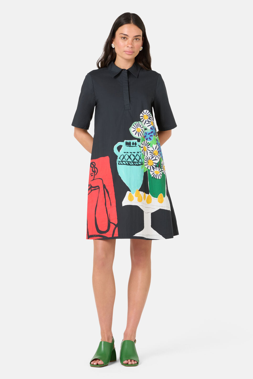 Gorman NZ - Daisies Cotton Shirt Dress - print