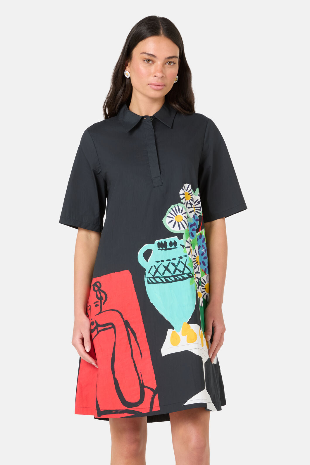 Gorman NZ - Daisies Cotton Shirt Dress - print