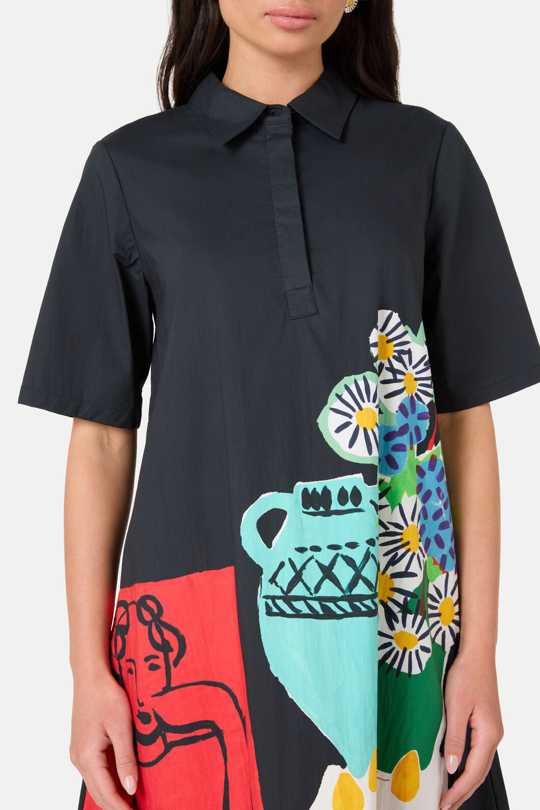 Gorman NZ - Daisies Cotton Shirt Dress - print