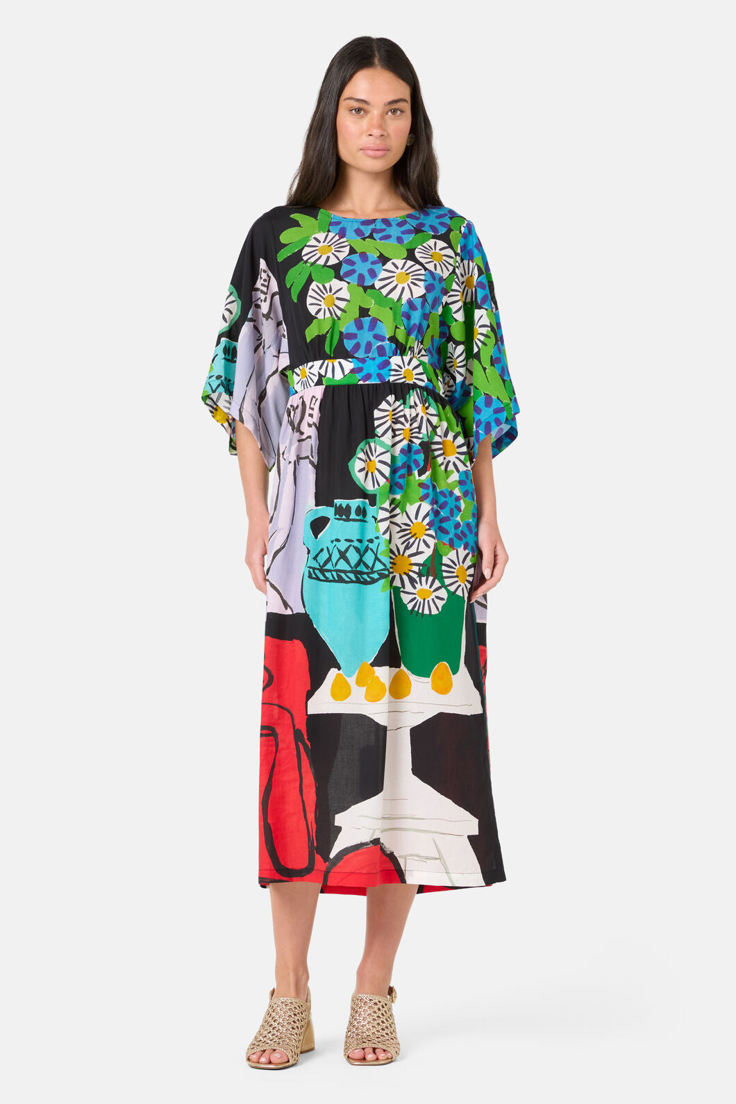 Gorman NZ - Daisies Scarf Midi Dress - print