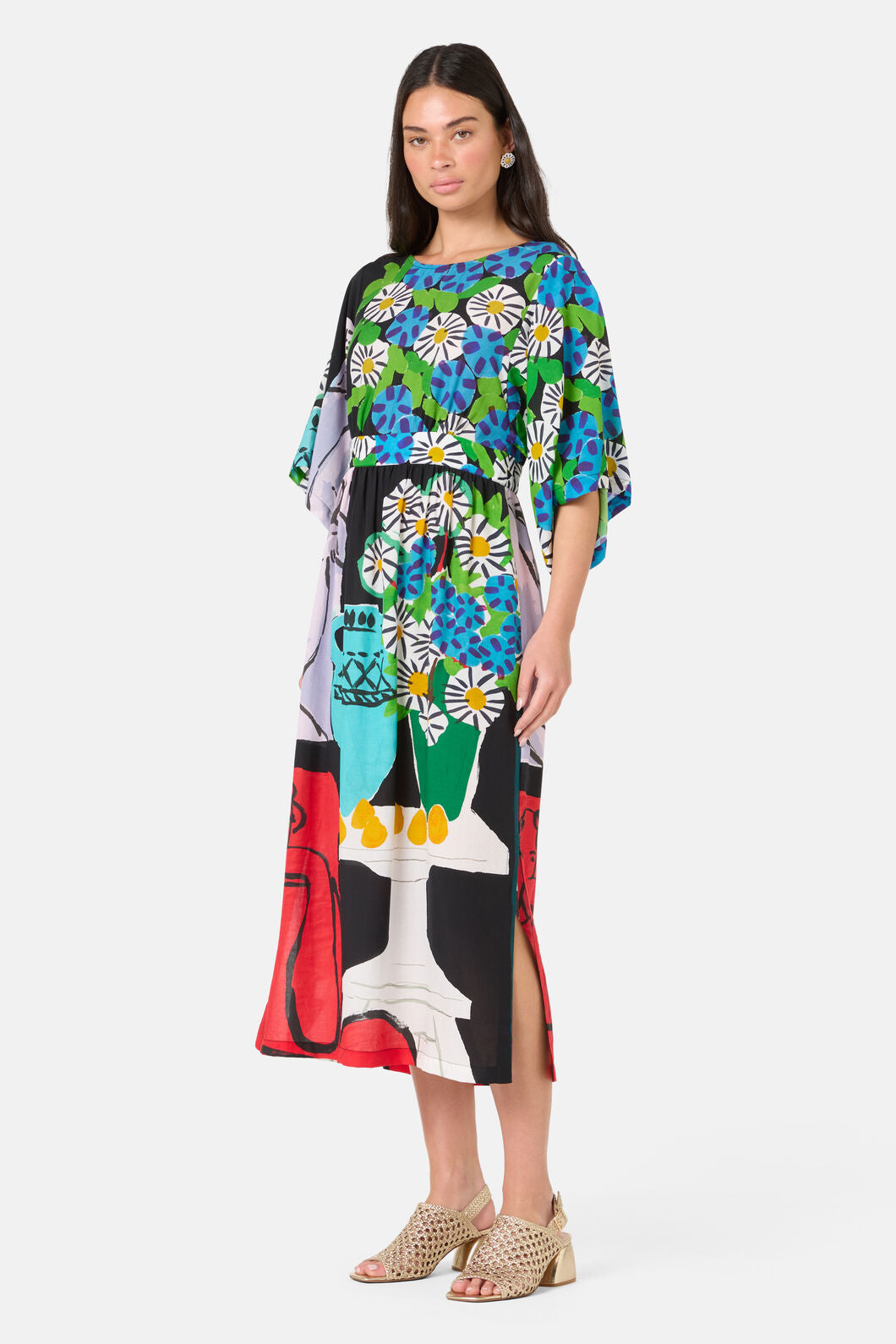 Gorman NZ - Daisies Scarf Midi Dress - print