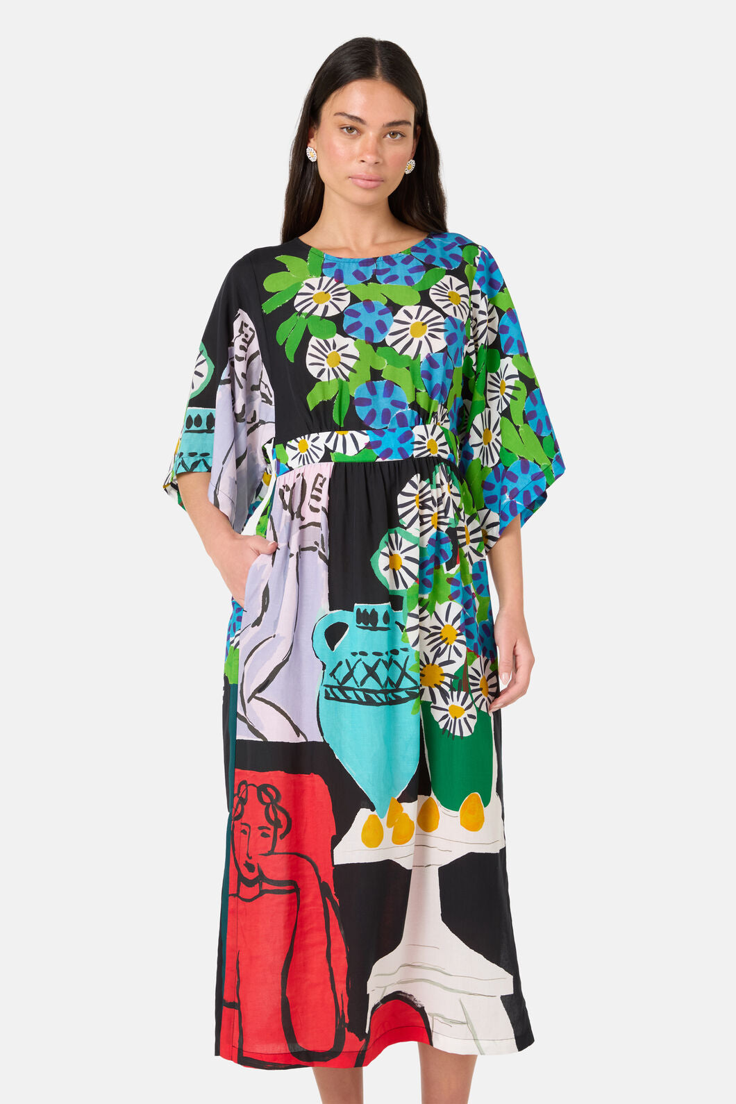 Gorman NZ - Daisies Scarf Midi Dress - print