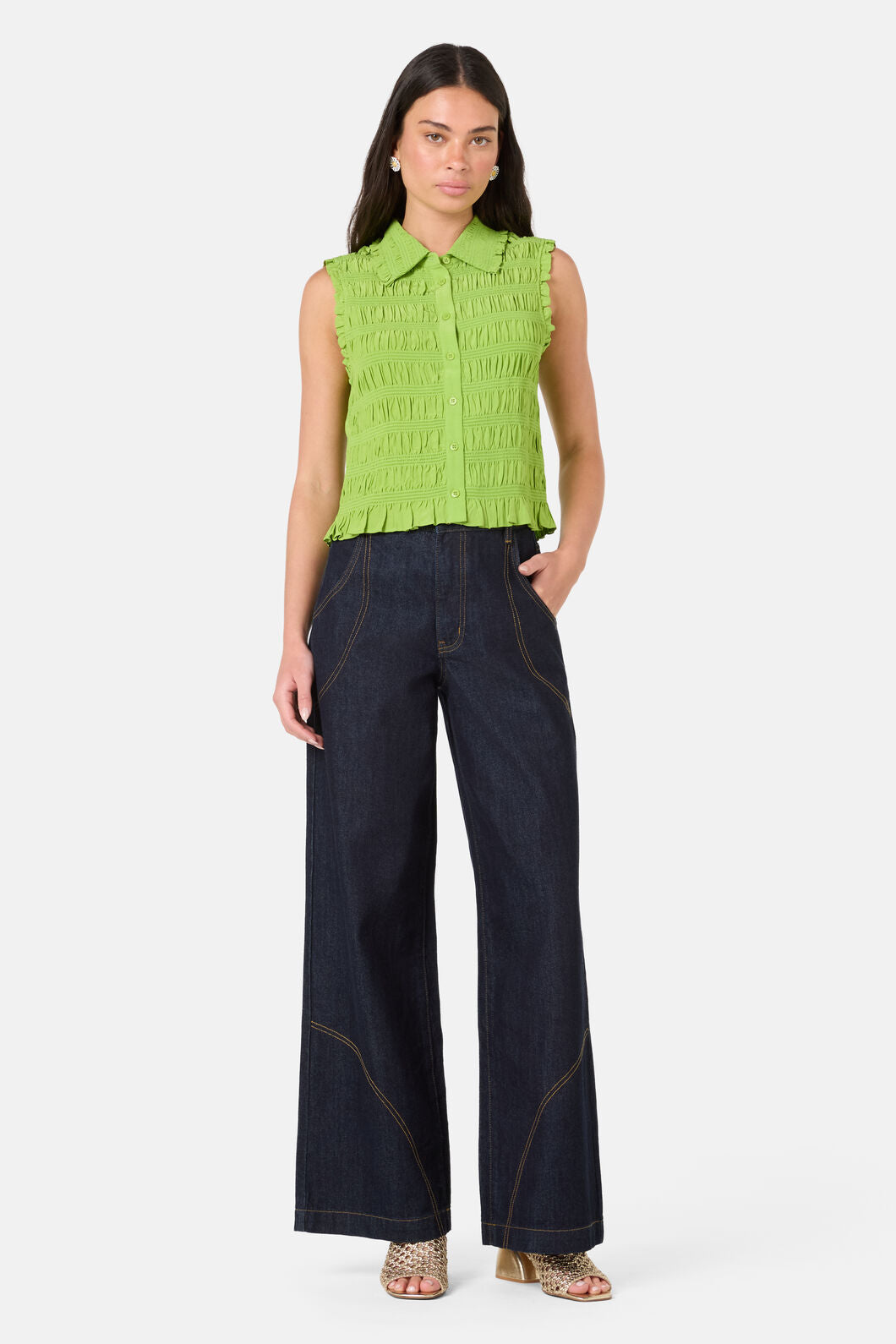 Gorman NZ - Shirr Thing Tank - green