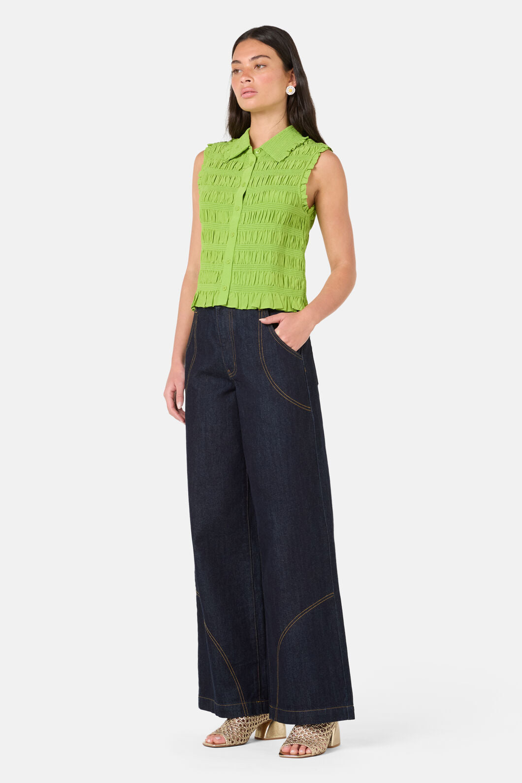 Gorman NZ - Shirr Thing Tank - green