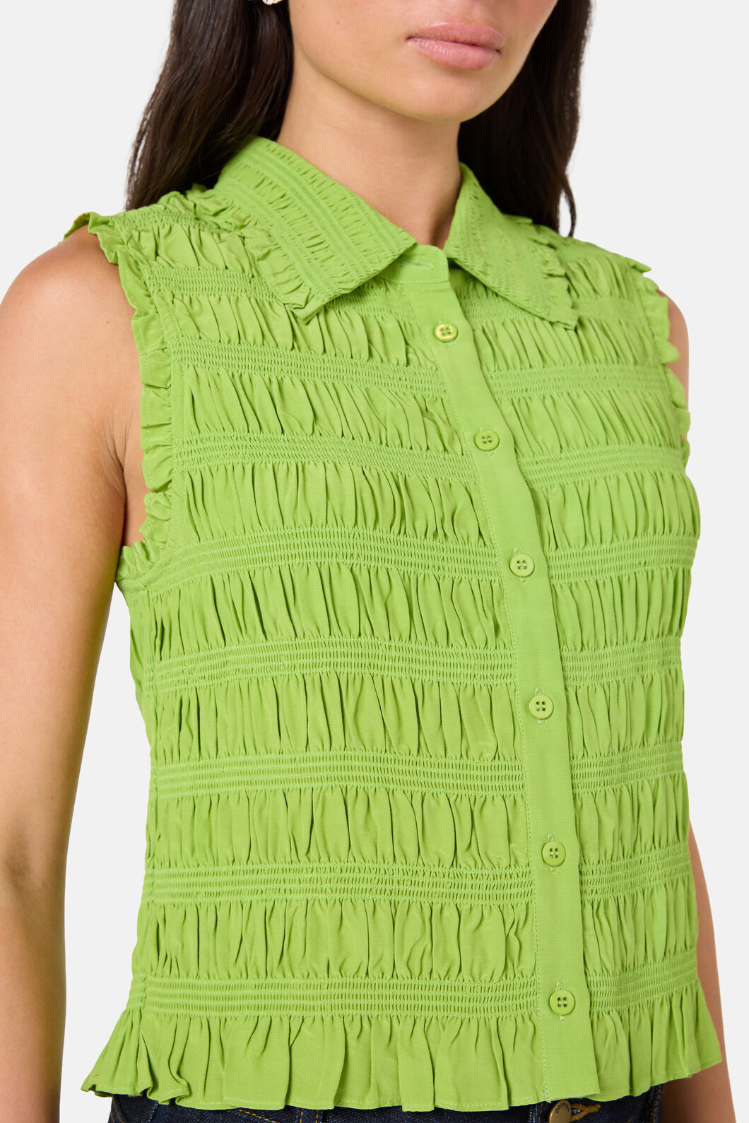 Gorman NZ - Shirr Thing Tank - green