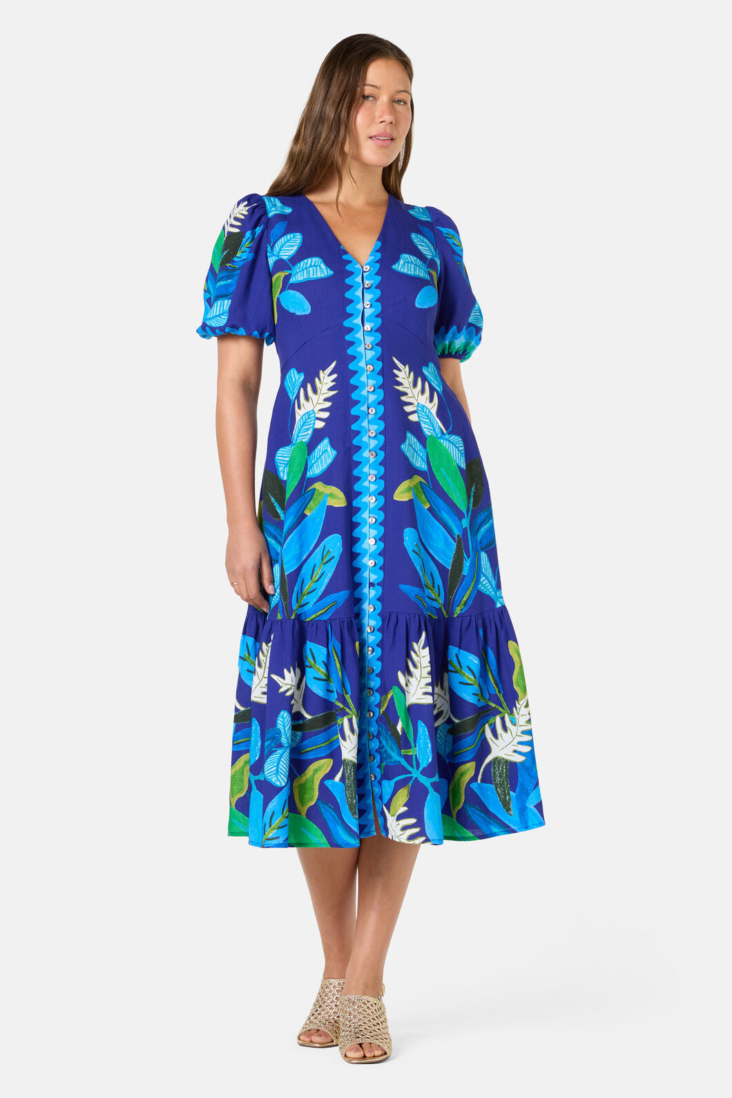 Gorman NZ - Botanical Blueprint Midi Dress - print