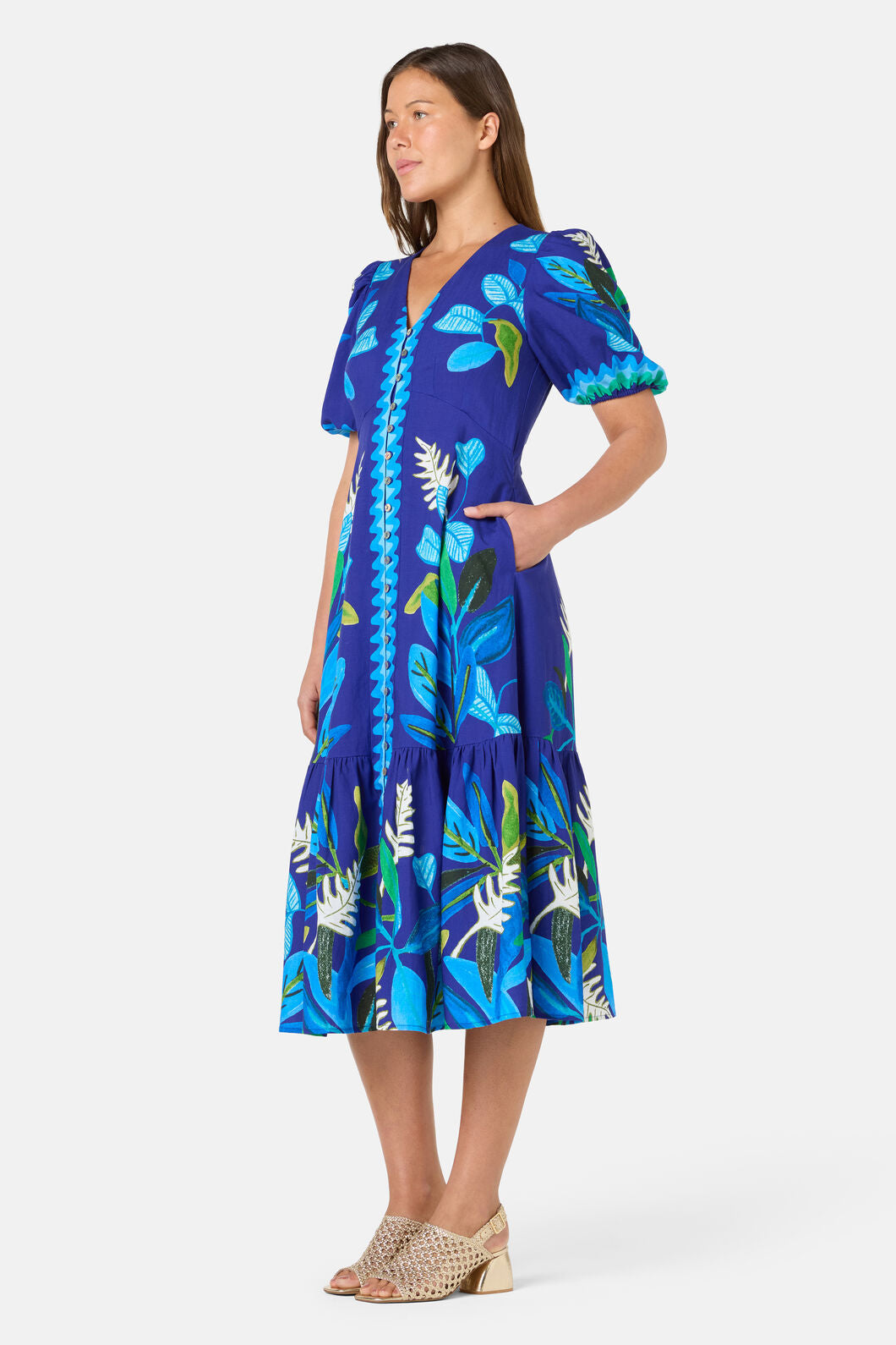 Gorman NZ - Botanical Blueprint Midi Dress - print