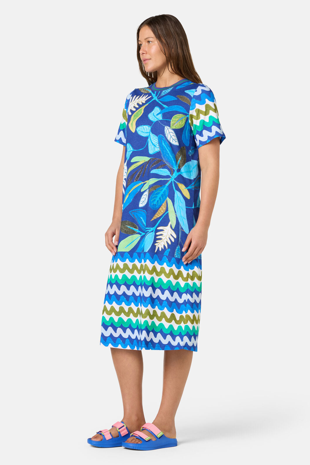 Gorman NZ - Botanical Blueprint Tee Dress - print