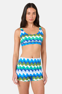 Gorman NZ - Botanical Waves Bikini Top - print