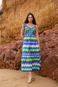 Gorman NZ - Botanical Waves Party Dress - print