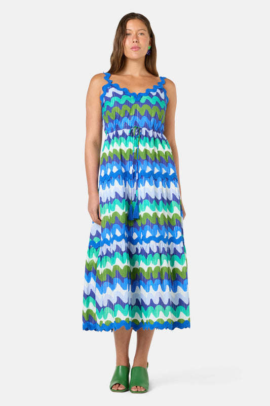 Gorman NZ - Botanical Waves Party Dress - print