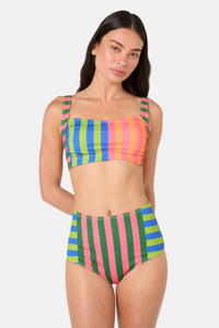Gorman NZ - Poetry Stripe Bikini Top - stripe