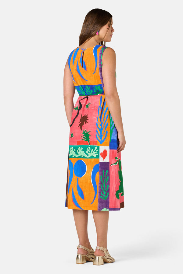 Gorman NZ - Paper Poetry Midi Dress - print