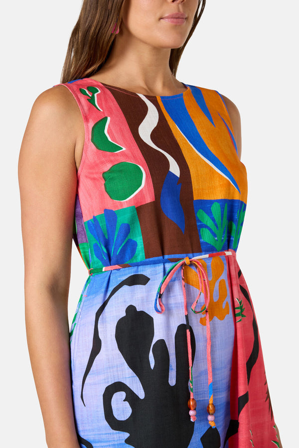 Gorman NZ - Paper Poetry Midi Dress - print