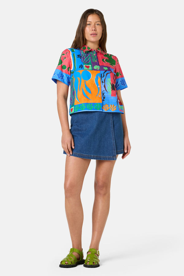 Gorman NZ - Paper Poetry Shirt - print