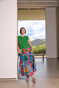 Gorman NZ - Paper Poetry Skirt - print