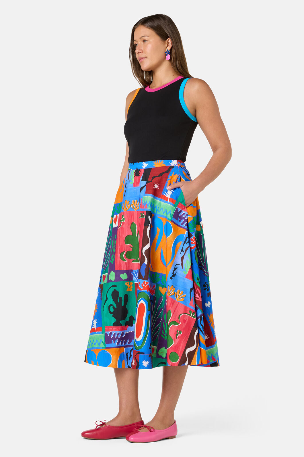 Gorman NZ - Paper Poetry Skirt - print