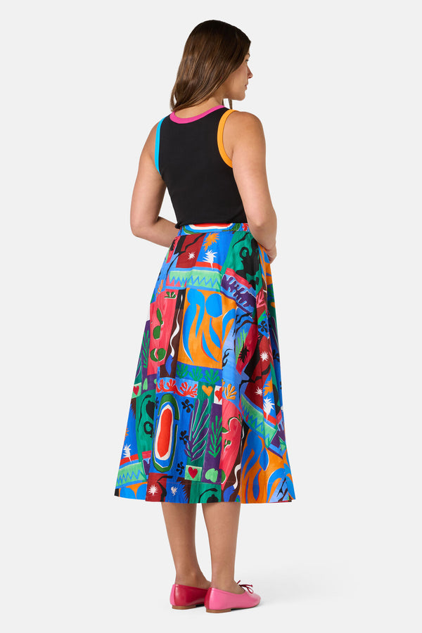 Gorman NZ - Paper Poetry Skirt - print