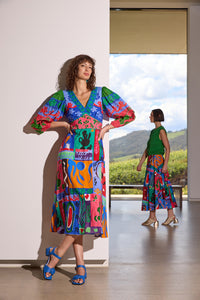Gorman NZ - Paper Poetry Party Dress - print