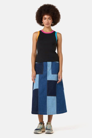 Gorman NZ - Chloe Contrast Tank - black