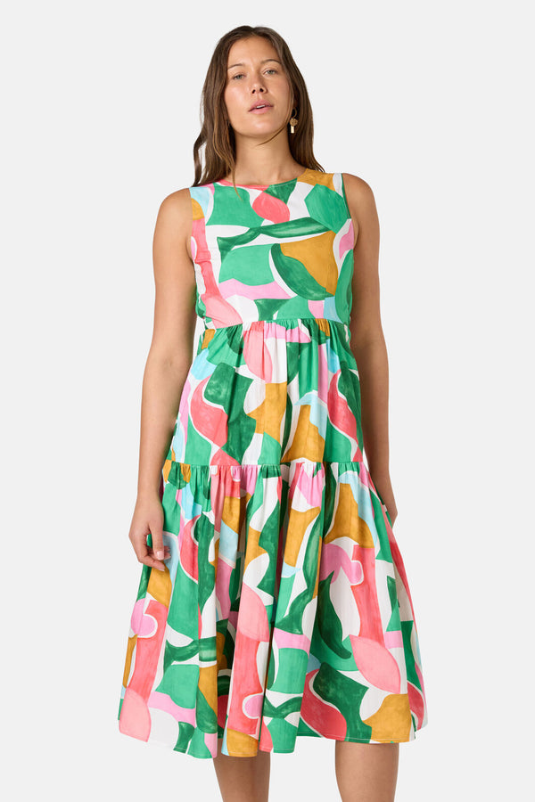 Gorman NZ - Dreamstate Cotton Midi Dress - print