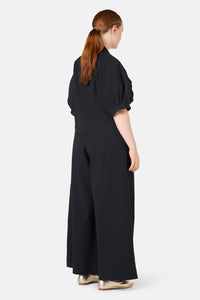 Gorman NZ - Calliope Seersucker Balloon Shirt - black