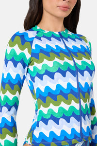 Gorman NZ - Botanical Waves Rashie - print