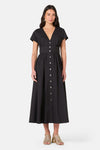 Gorman NZ - Mira Cotton Midi Dress - black