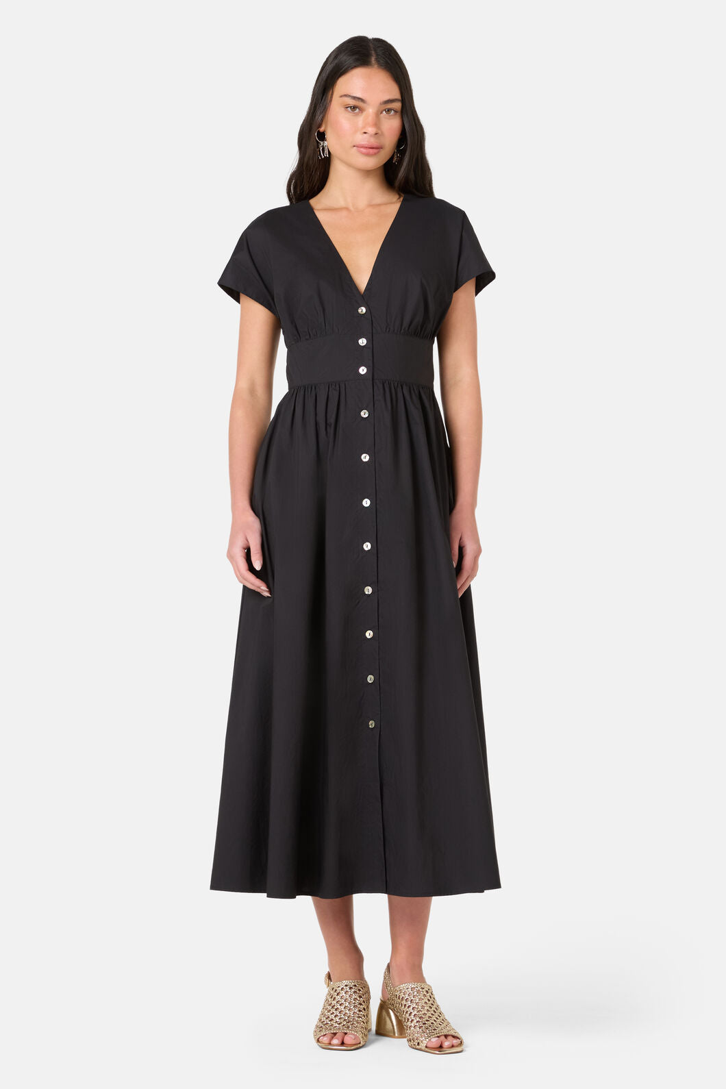 Gorman NZ - Mira Cotton Midi Dress - black