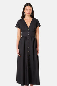 Gorman NZ - Mira Cotton Midi Dress - black