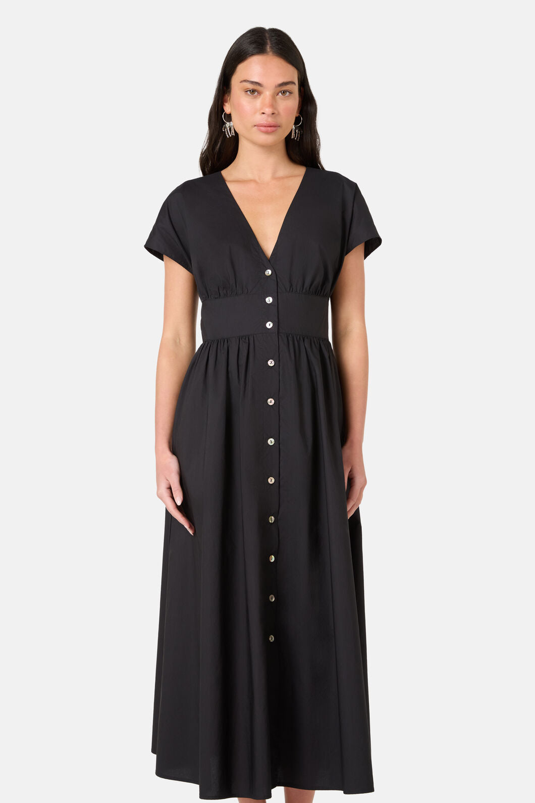 Gorman NZ - Mira Cotton Midi Dress - black