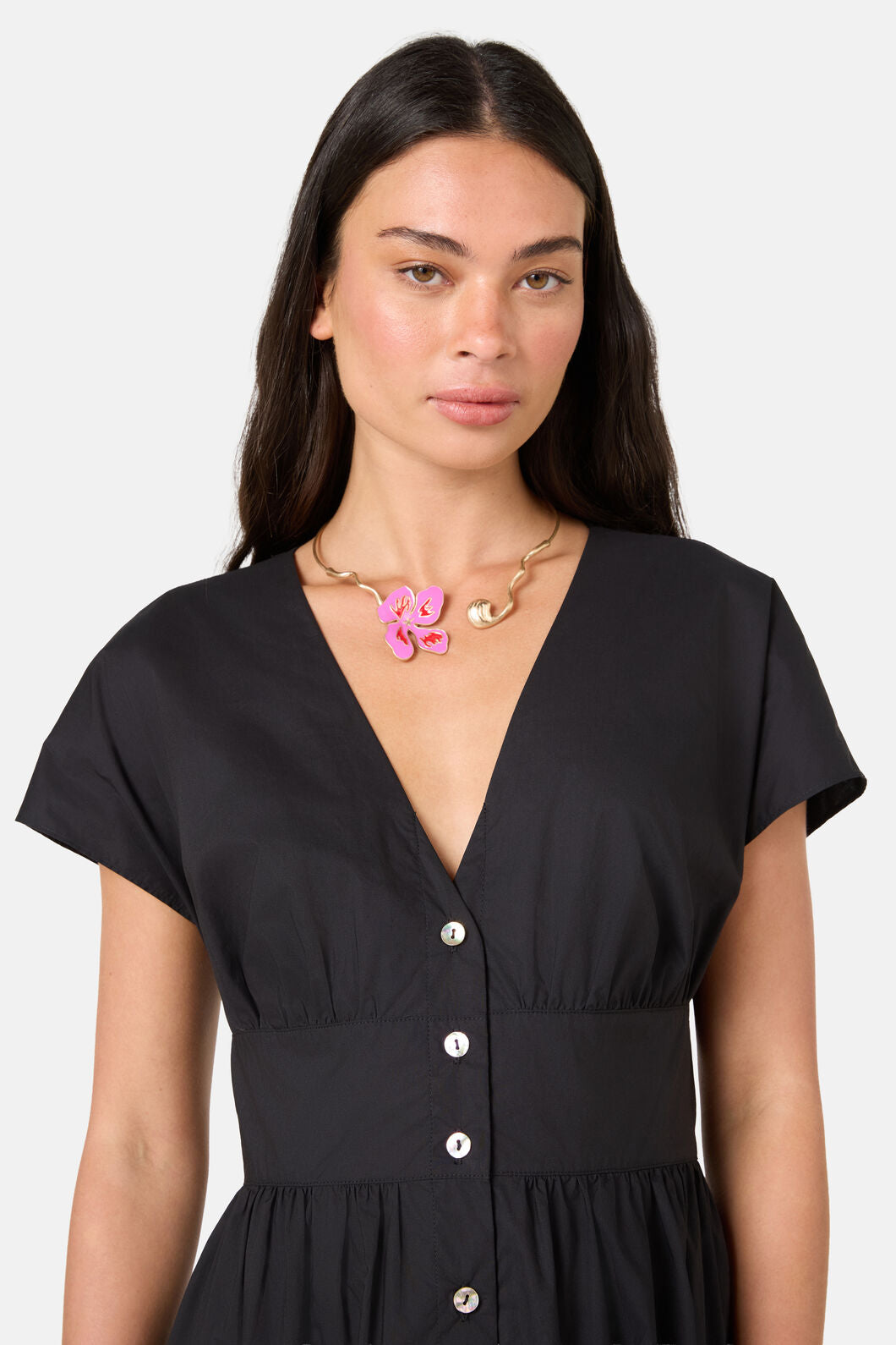 Gorman NZ - Mira Cotton Midi Dress - black