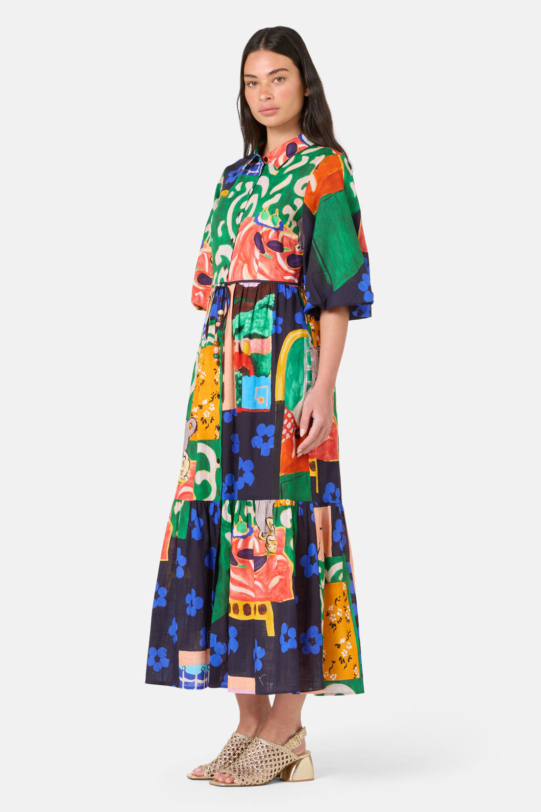 Gorman NZ - Salon Midi Shirt Dress - print