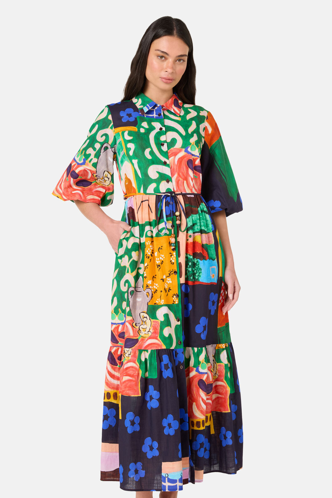 Gorman NZ - Salon Midi Shirt Dress - print