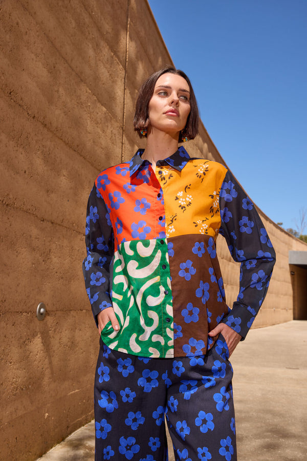 Gorman NZ - Salon Splice Shirt - print