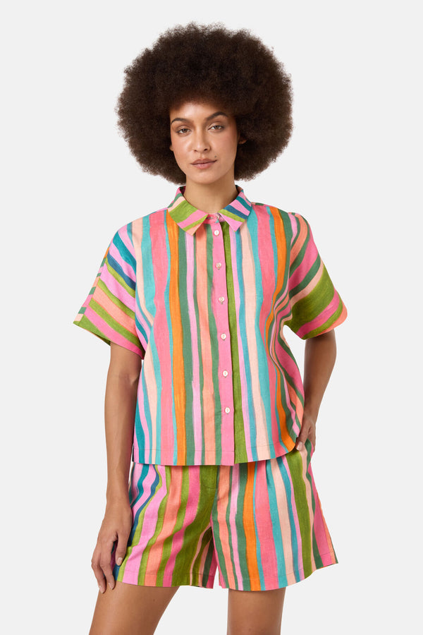 Gorman NZ - Stripes Print Shirt - print